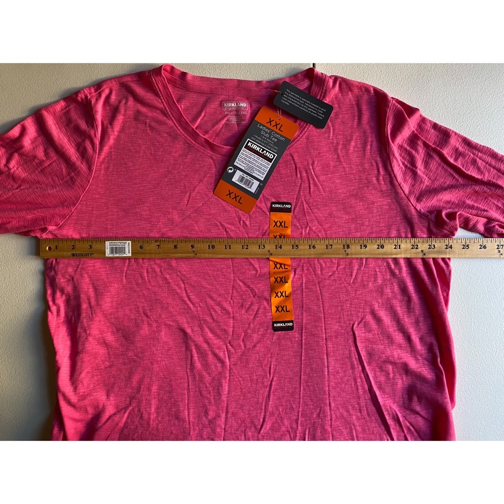 Kirkland Ladies Cotton Slub Tee Size: XXL 3/4 Sleeve